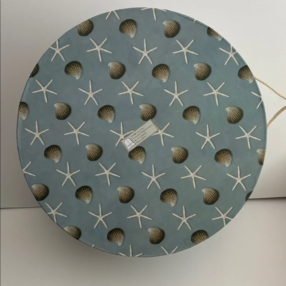 Coastal Blue Decorative 3 Nesting Storage Boxes